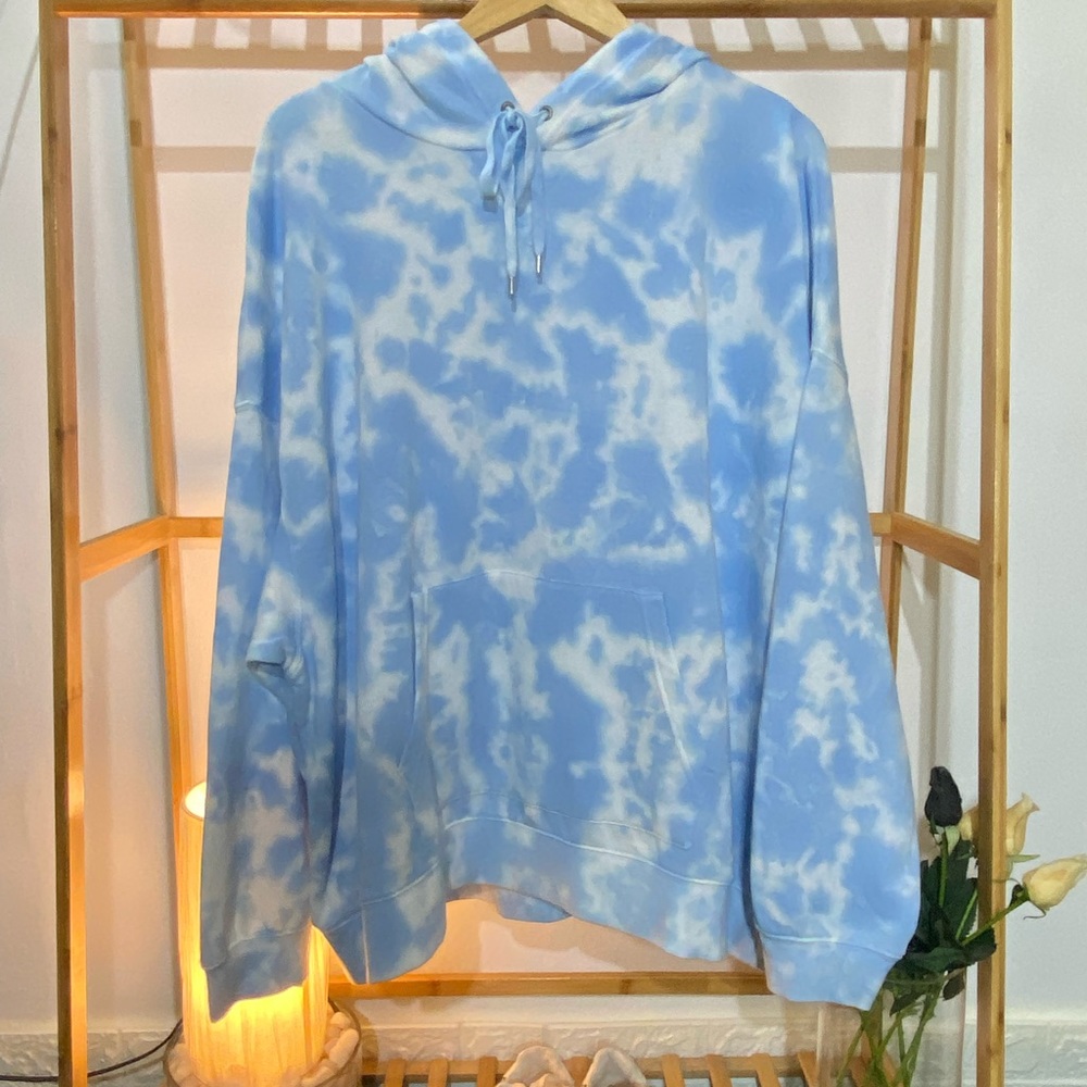 6️⃣5️⃣0️⃣ Chaps Sweatshirt Tie Dye Hoodie. Size - 3X - Picture 4 of 6
